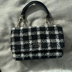 Guess tweed crossbody and shoulder bag
